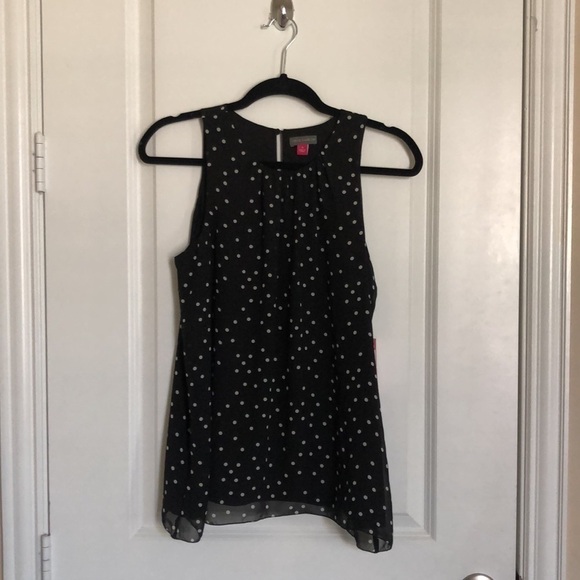Vince Camuto Polka Dot Sleeveless Top Size Small - Picture 5 of 12